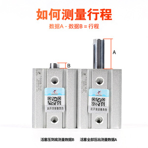 Cylindre pneumatique fin Xingchen Airtac modèle ACQ20/CQ2B32/12*16*40-10X25*35X50X75, raccords industriels filetés, neuf et d'occasion - Product Image 4