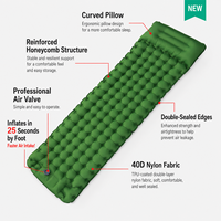 Nouvelle arrivée : Matelas de camping gonflable ultraléger et imperméable avec pompe à pied intégrée pour la randonnée, la plage et les voyages
