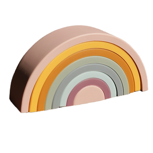 도매 남여 공용 실리콘 아기 Teether 교육 장난감 세트 감각 스태킹 블록 2-4 세 남여 공용 제품 Para Bebes - Product Image 1