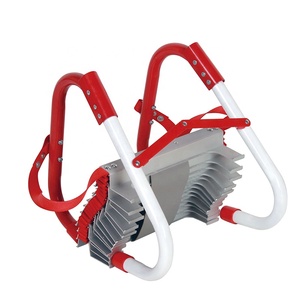 Escalera de Escape Plegable de Aleación de Aluminio de 30 m a Precio Económico, Certificada por la CE, <span class=keywords><strong>Roja</strong></span>, Ecológica, para Bomberos, Rescate de Emergencia - Product Image 1