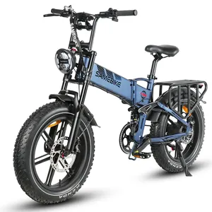 Samebike RS-A02 12.5Ah 17Ah 7speeds Full Suspension 750w 1200w Hydraulic Brake 4.0 fat folding ebike electric mountain bicycle