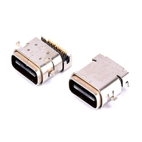 Connecteur femelle à souder de type C Dip vertical étanche 24 broches Micro Usb Pcb fabricant