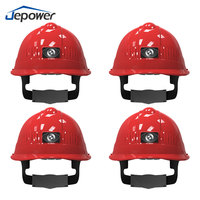 Casque de sécurité 4G intelligent avec suivi GPS, matériel ABS de lecture vidéo en direct pour les travailleurs des mines de chantier de construction