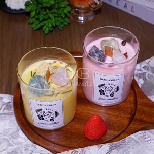 Bougie parfumée artisanale à la cire de soja, ambiance romantique, pot en céramique, aromathérapie moderne pour les anniversaires, décoration de la maison, bars - Product Image 1