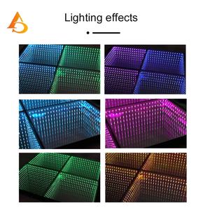 Panel de Espejo Infinito Magnético de Vidrio Templado con Luces de Escenario, Efecto 3D, Pista de Baile LED para Bodas y Fiestas - Product Image 3