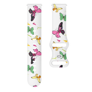 Correa de Silicona Impermeable con Estampado Nuevo de YHQ con Cierre de Mariposa para Samsung Galaxy Active 2, <span class=keywords><strong>Huawei</strong></span> Watch 4 GT2, Correa para Mujer - Product Image 5