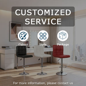 Tabouret <span class=keywords><strong>de</strong></span> <span class=keywords><strong>bar</strong></span> pour la maison avec siège rembourré en mousse haute résilience, <span class=keywords><strong>noir</strong></span> <span class=keywords><strong>mat</strong></span>, fonction pivotante et réglage en hauteur par vérin à gaz - Product Image 5