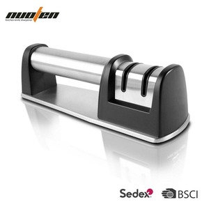 Afilador de cuchillos manual de acero inoxidable, herramienta de afilado multi-grano para cuchillos de cocina - Product Image 2