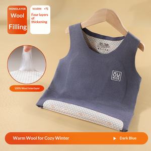 Gilet pour enfants en velours chaud respirant, style normcore/minimaliste, automne-hiver 2025 - Product Image 4