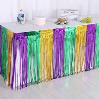 Promo! Tirai Foil Transparan Putih Warna-warni Ukuran 1x2 Meter untuk Dekorasi Pintu dan Pesta