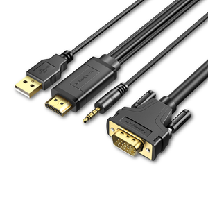 Mindpure - Cable <span class=keywords><strong>Adaptador</strong></span> <span class=keywords><strong>de</strong></span> 1m-5m <span class=keywords><strong>de</strong></span> <span class=keywords><strong>HDMI</strong></span> <span class=keywords><strong>a</strong></span> <span class=keywords><strong>VGA</strong></span> con Alimentación <span class=keywords><strong>de</strong></span> Audio, Cable <span class=keywords><strong>de</strong></span> PVC <span class=keywords><strong>para</strong></span> <span class=keywords><strong>PS4</strong></span>/Xbox/TV/Proyector - Product Image 1
