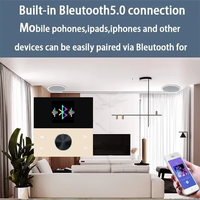 Amplificateur mural Bluetooth, système audio intelligent pour la maison, mini écran tactile, son stéréo 4*30W, panneau musical, système PA, haut-parleur, haut-parleur de plafond