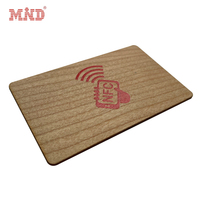 Carte en bois RFID écologique MIFARE DESFire EV2 8K pour hôtel