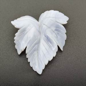 Zzdodm — Agate de dentelle bleue fait à la main, prix en gros, pierres semi-précieuses 24-41mm, feuille classique violette, pour Souvenir - Product Image 5