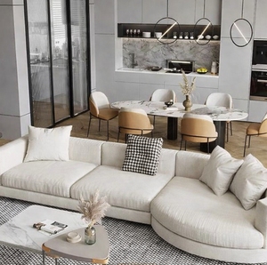 Juego de Sofás Modulares de Alta Gama para Sala de Estar con Tapicería Suave y Diseño de Asientos Espaciosos - Product Image 1