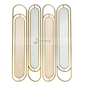 ANN002 Customized Durable Modern Stainless Steel Art Decorative Glass <b>Room</b> <b>Dividers</b> Coating Gold Rose Gold Mirror - Product Image 5