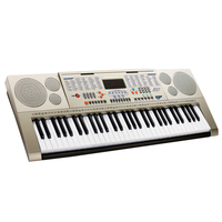 61-Key Electronic Standard Keyboard Piano with LED Digital Display, 300 Sounds and 300 Rhythms, Musical Instruments for Teaching