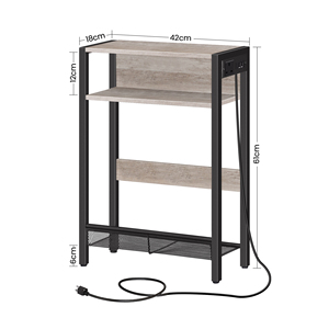 Wholesale Narrow <strong>Side</strong> <strong>Table</strong>, Slim End <strong>Table</strong> for Living Room, <strong>Skinny</strong> Lamp Accent <strong>Table</strong> for Small Spaces - Product Image 2