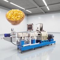 Ligne de production d'extrusion de céréales pour petit-déjeuner, flocons d'avoine et cornflakes, fabrication chinoise, machine de transformation automatique de flocons de maïs et de céréales