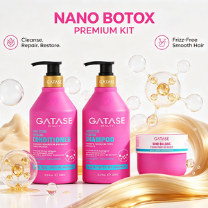 Set Trattamento Capelli Nano Premium: <span class=keywords><strong>Shampoo</strong></span> e Balsamo Antiforfora Rinfrescante |   Trattamento Riparatore per Capelli Danneggiati e Crespi - Product Image 6