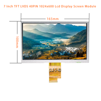 7 Zoll TFT LVDS 40PIN 1024x600 LCD-Anzeigemodul