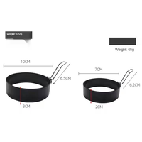 Moule à œufs et crêpes antiadhésif de 7 et 10 cm, pour la cuisine, pour faire des œufs frits