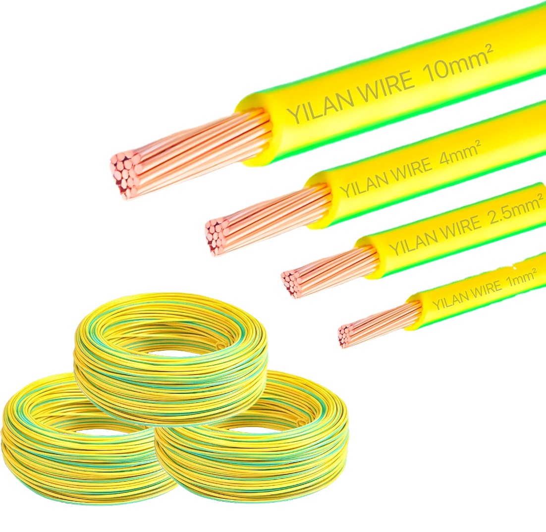 PVC <strong>Solid</strong> Copper <strong>Core</strong> <strong>Single</strong>-<strong>Core</strong> Heating <strong>Wire</strong> Home Decoration <strong>1mm</strong> 1.5mm 2.5mm 4mm 6mm 10mm 16mm Electrical <strong>Wires</strong> BV/BVR