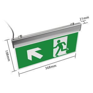 Dấu hiệu thoát hiểm khẩn cấp XJW-03P dấu hiệu phát quang sơ tán Acrylic dấu hiệu an toàn phát sáng Ni-Cd 2700mAh pin 3 giờ - Product Image 4
