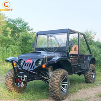 Cheery Amusement Vehículo Todoterreno de 350 cc, UTV de 2 Plazas, Tracción en las Cuatro Ruedas, UTV para Deportes al Aire Libre, Auto de Carreras J-eep