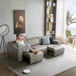 Cama Retráctil Inteligente de Cuero Gris, Multiusos, para Sala de Estar, Cama Individual Retráctil Petite K302 - Product Image 4