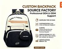 Sac à dos scolaire pour enfants, sac à livres pour étudiants avec pochette amovible, plusieurs poches, imperméable pour enfants