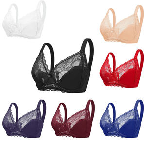 Soutien-gorge en maille respirante sexy à bretelles invisibles 3D pour femmes grandes tailles, convertible, push-up, dentelle creuse - Product Image 6