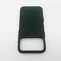 Coque de téléphone en aramide avec anneau métallique pour appareil photo, boutons fins, coque en carbone légère, boutons en aramide, coque de téléphone, logo OEM accepté, coque en carbone