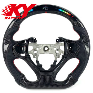 Volante Deportivo Personalizado de Fibra de Carbono con LED e Indicador de RPM para Honda Civic 9ª Gen., Accord 10ª Gen., SI, Acura Integra, CRV EX, X, RV, CRV U, RV - Product Image 1