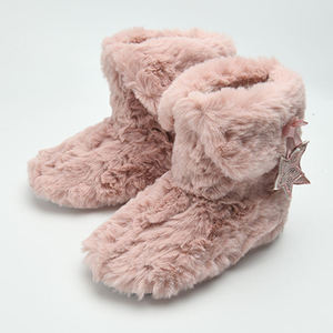 2024 Custom Size Christmas <strong>Slipper</strong> <strong>Boots</strong> Fluffy <strong>Furry</strong> Plush with Anti-Slip Feature Winter Gift for Girls Women Families All Ages - Product Image 3