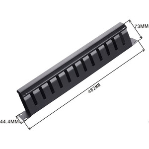 Chất lượng hàng đầu Cabel quản lý 19 inch 1U máy chủ Rack 12 Nhẫn kim loại cáp thép quản lý - Product Image 3