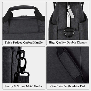 Bolso de Negocios Clásico para Hombre, Expandible, Resistente al Agua, de Gran Capacidad, para Portátil, Bsci - Product Image 4