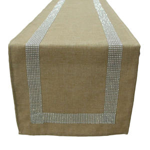 Cinturón de taladro de tela catiónico, diseño plano, mantel, corredor, hogar, decoración sencilla de lujo, Bandera de mesa - Product Image 2