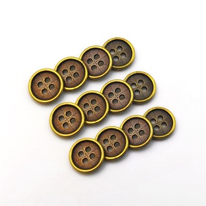Four-Hole Metal Shank <b>Buttons</b> Clothing Zinc Alloy Sewing Garment Accessories for Shirt Coat - Product Image 2