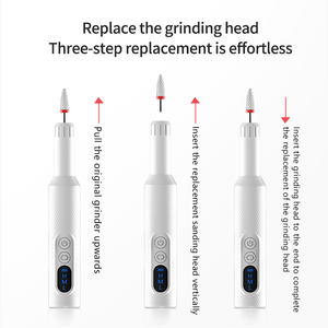 Perceuse à ongles électrique <span class=keywords><strong>sans</strong></span> <span class=keywords><strong>fil</strong></span> pour débutants 18000 tr/min ensemble de limes à ongles rechargeables avec embouts kit portable EFile <span class=keywords><strong>Dremel</strong></span> - Product Image 3
