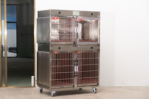 Vente en gros d'usine de cage d'élevage de chiens en acier inoxydable vétérinaire, présentoir multifonctionnel pour animalerie, cage d'hôpital - Product Image 6