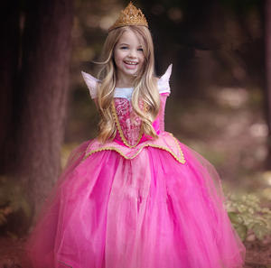 Halloween carnaval Cosplay princesse fille habiller enfants fête <span class=keywords><strong>belle</strong></span> <span class=keywords><strong>au</strong></span> <span class=keywords><strong>bois</strong></span> <span class=keywords><strong>dormant</strong></span> Aurora fantaisie princesse robe Costumes - Product Image 1
