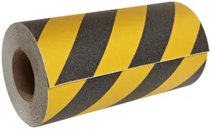 Ruban antidérapant jaune et noir, adhésif acrylique, simple face, ruban de sécurité d'avertissement - Product Image 4