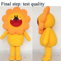 Costume de mascotte de dessin animé d'animal en peluche Simpson de taille adulte personnalisée Qiman à vendre