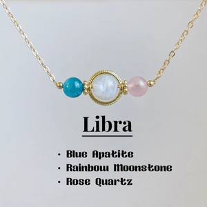 Leo Cancer <span class=keywords><strong>Piscis</strong></span> 12 Signo del zodiaco Collar <span class=keywords><strong>con</strong></span> cuentas de cristal Curación Horóscopo Astrología Joyería Regalo para mujeres - Product Image 4