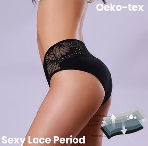 Culotte Menstruelle Grande Taille à 4 <span class=keywords><strong>Couches</strong></span> Culotte en Coton Biologique Période - Product Image 2