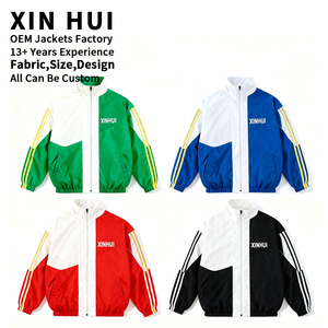 Conjunto Deportivo Retro Verde Personalizado para Hombre, Chaqueta Delgada con Capucha y Pantalones Jogger, 2 Piezas, Invierno, Cuero PU, Ropa Deportiva Urbana - Product Image 4