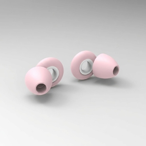 Tapones de silicona reutilizables rosas tipo brida para los oídos, con cancelación de ruido para dormir, reducción de sensibilidad, protección contra ronquidos y para viajes. - Product Image 1