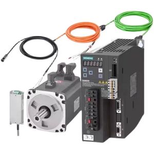 Fuente de alimentación SIMOTICS S 1FL6 1FL6032 2AF21 1MA1, 240V CA trifásica, PN=0.2kW, altura del eje 30mm, codificador absoluto, individual - Product Image 3