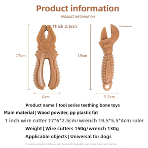 Jouets à mâcher en forme de brosse à mélange de <span class=keywords><strong>bois</strong></span> de haute qualité jouet à mâcher pour chien comprimé au bicarbonate de soude avec conception de pince écologique renforcée - Product Image 2